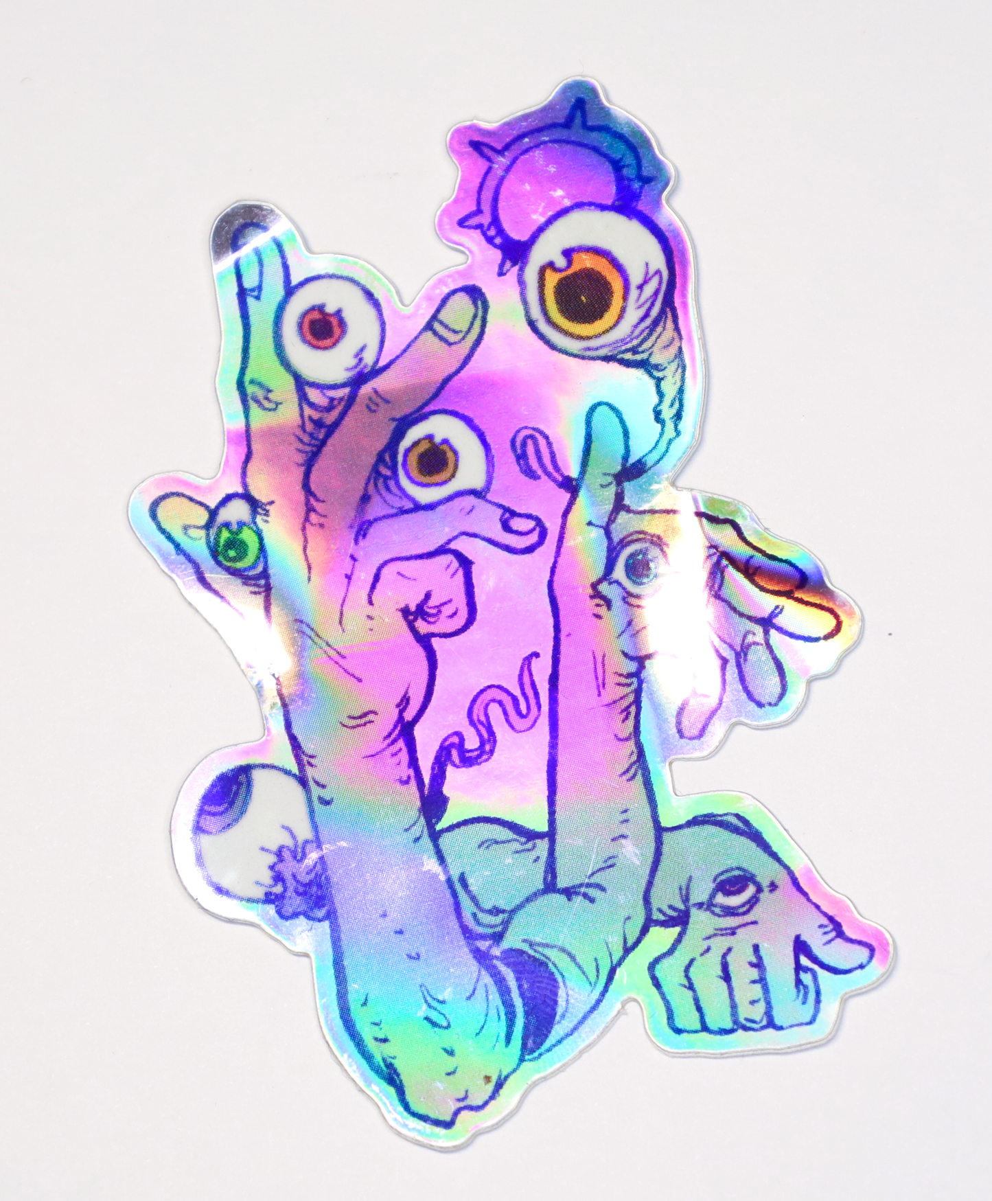 THE HANDS SEE ALL STICKER (Holographic)